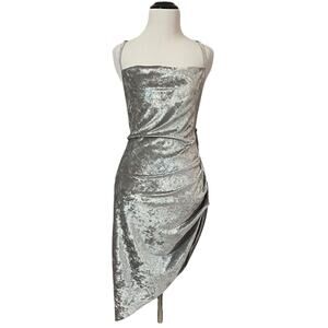 Amanda Uprichard Janet Dress - Silver - Small
